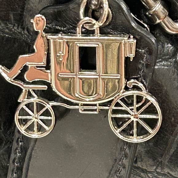 Coach MADISON SOPHIA EXOTIC BLACK CROC EMBOSSED LEATHER SATCHEL 15924 Rare - Picture 8 of 10